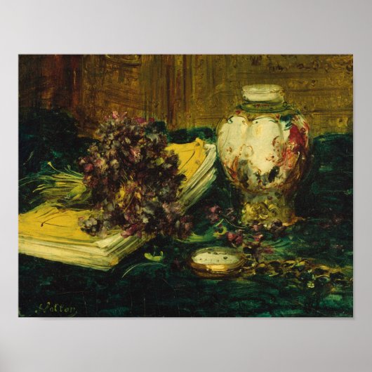 Poster Antoine Vollon - Violets (Devant)