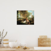 Poster Antoine Watteau La fête de l'amour (Cuisine)
