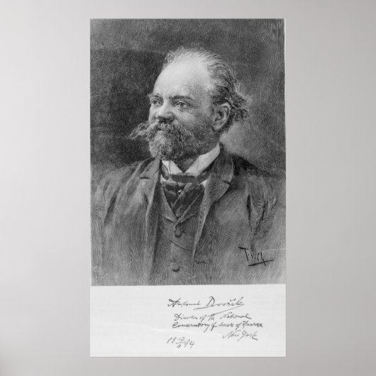 Poster Anton Dvorak, 1894 (Devant)