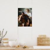 Poster Anton Raphael Mengs Le rêve de Saint Joseph (Cuisine)