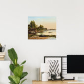 Poster Anton Thorenfeld - Paysage à Svendborg Sund (Bureau à domicile)