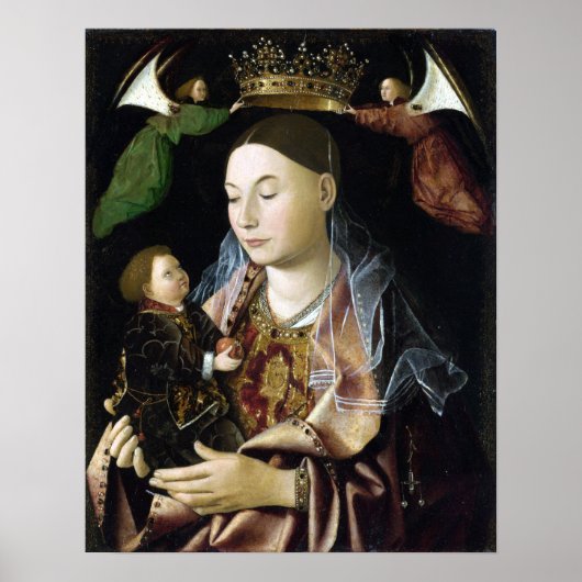 Poster Antonello da Messina Madonna Salting (Devant)