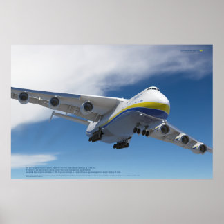 Poster Antonov An-225 Mriya: 3D Aviation Art Print