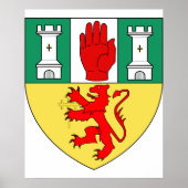 Poster Antrim arms, Irlande (Devant)