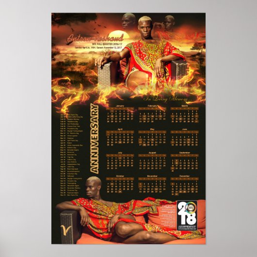 Poster Antron-Reshaud Memorial 2018 Calendrier de l'affic (Devant)