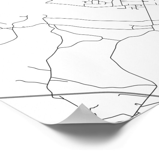 Poster Antwerp, Belgium (black on white) (Coin)