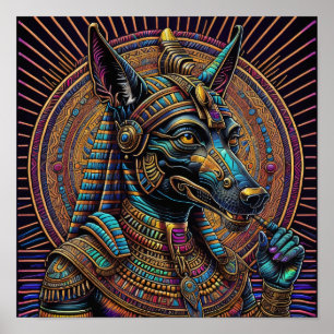 Poster Anubis Art égyptien