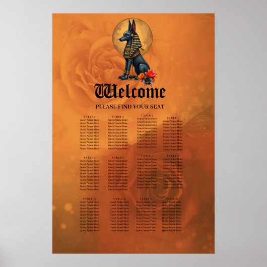 Poster Anubis au clair de lune (Devant)