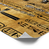 Poster Anubis - Dieu égyptien - Or et Perle (Coin)