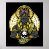 Poster Anubis Egyptian Wolf God (Devant)
