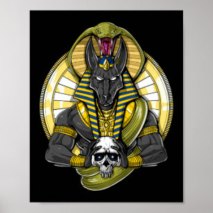 Poster Anubis Egyptian Wolf God