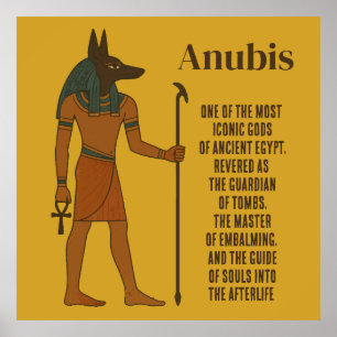 Poster Anubis - Histoire de l'Égypte antique