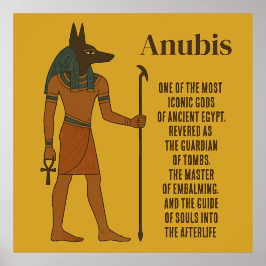 Poster Anubis - Histoire de l'Égypte antique (Devant)