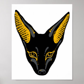 Poster Anubis Jackal Art