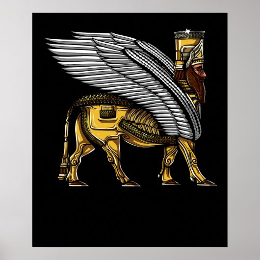 Poster Anunnaki Guardian Alien Ancien Dieu Sumérien (Devant)