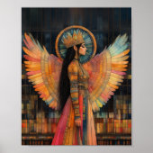 Poster Anunnaki Star Goddess Inanna Abstraite mosaïque Ar (Devant)