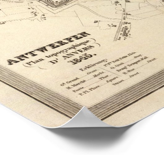 Poster Anvers, Belgique (Coin)