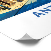 Poster Anvers Belgique Imprimer voyage (Coin)