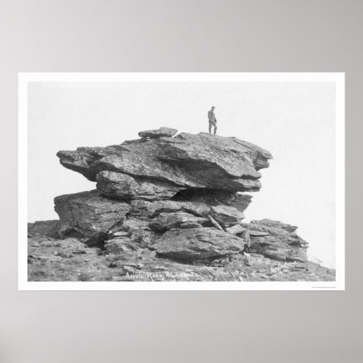 Poster Anvil Rock Nome Alaska 1912 (Devant)