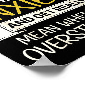 Poster Anxiety Humor For Women With Overstimulation (Coin)