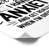 Poster Anxiety Humor For Women With Overstimulation (Coin)