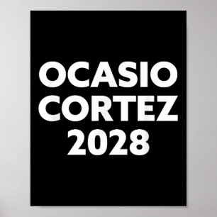 Poster Aoc 2028 - Ocasio Cortez 2028