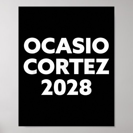 Poster Aoc 2028 - Ocasio Cortez 2028 (Devant)
