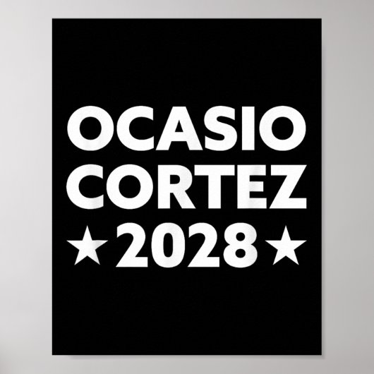 Poster Aoc 2028 - Ocasio Cortez 2028 (Devant)