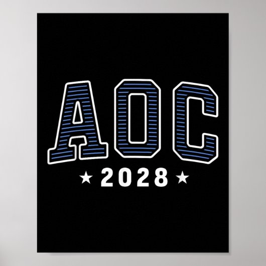 Poster Aoc 2028 Simple Preppy Varsity (Devant)