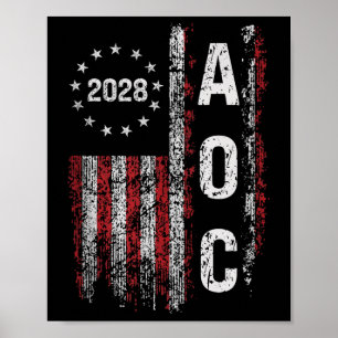 Poster Aoc Alexandria Ocasio Cortez 2028 Pour Le Présiden