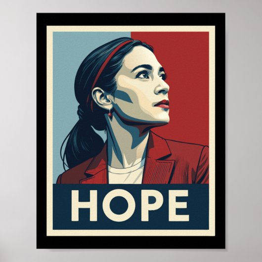 Poster Aoc Alexandria Ocasio Cortez 2028 Pour Président - (Devant)
