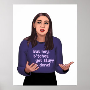 Poster AOC - Alexandria Ocasio Cortez Feminist
