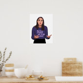 Poster AOC - Alexandria Ocasio Cortez Feminist (Cuisine)