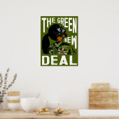 Poster AOC - Green New Deal (Cuisine)