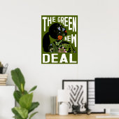 Poster AOC - Green New Deal (Bureau à domicile)