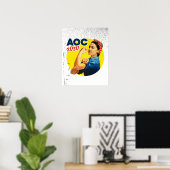 Poster AOC la riveuse 2020 (Bureau à domicile)
