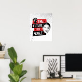 Poster AOC L'avenir est féminin (Bureau à domicile)
