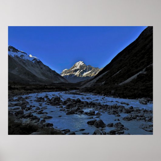 Poster Aoraki et la Vallée (Devant)