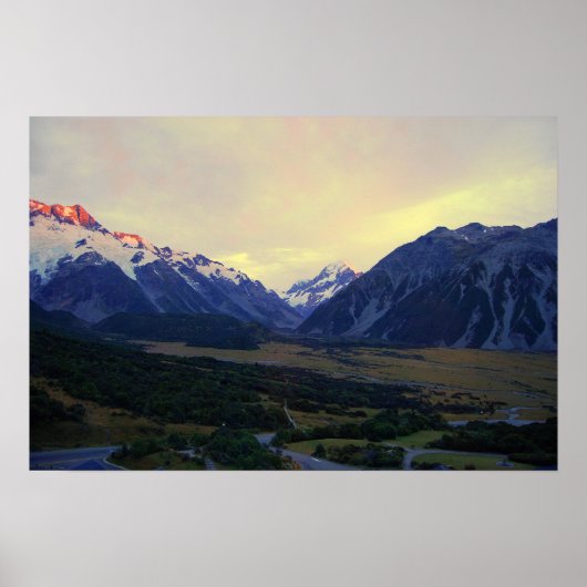 Poster Aoraki/Mount Cook, Nouvelle-Zélande, à Sunrise (Devant)
