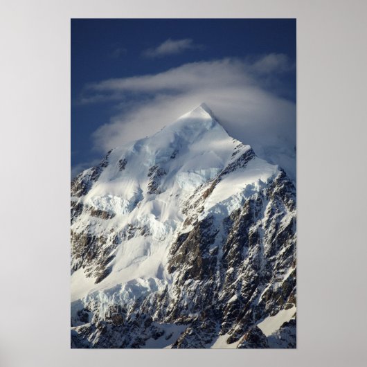 Poster Aoraki Mount Cook, Pays Mackenzie, Sud (Devant)