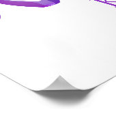 Poster Aotearoa New Zealand Koru - purple (Coin)