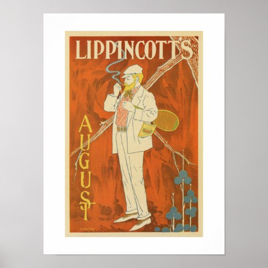 Poster Août 1895 Le magazine de Lippincott (Devant)