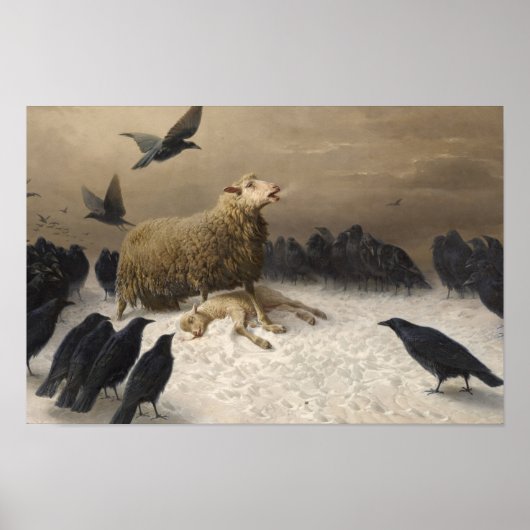 Poster Août Friedrich Schenck - Anguish (Devant)