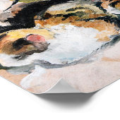 Poster Août Katzenstudien de Macke (Étude d'un chat) 12 (Coin)