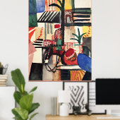 Poster Août Macke artwork, Homme avec âne (Bureau à domicile)