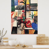 Poster Août Macke artwork, Homme avec âne (Cuisine)