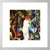 Poster août Macke. "Couple in the Woods" Imprimer (Devant)