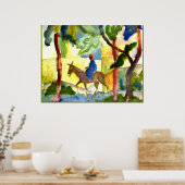 Poster Août Macke - Donkey Rider (Cuisine)
