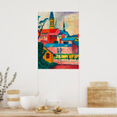 Poster Août Macke - Marienkirche, art, (Cuisine)