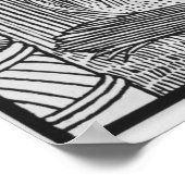 Poster Août, récolte, Leo (Coin)